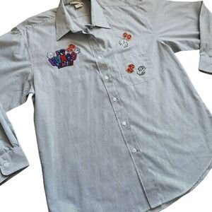 Vintage Las Olas Shirt Womens Large Casino Dice Cards Poker Bunco Las Vegas Rhin